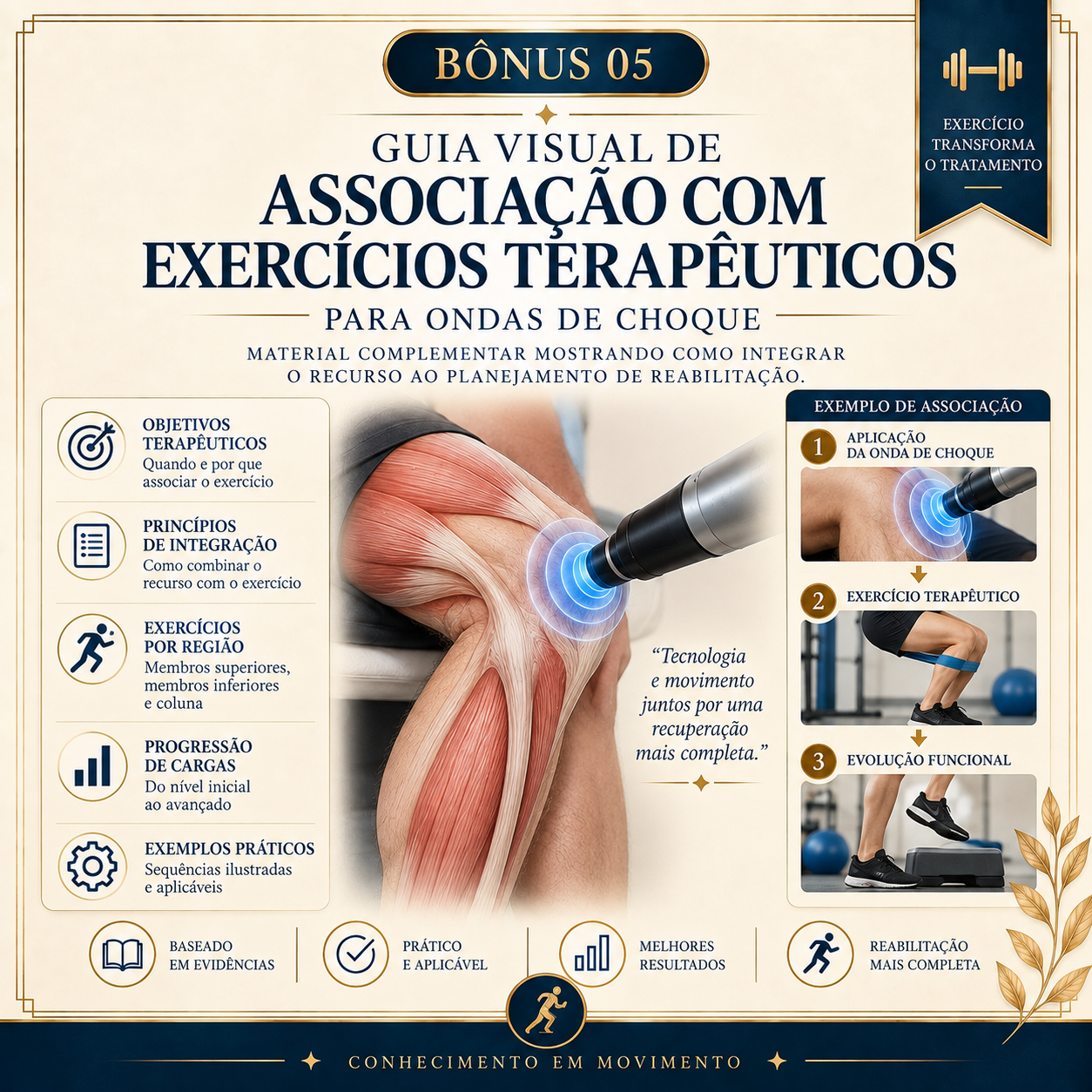 Guia Visual de Associação com Exercícios Terapêuticos